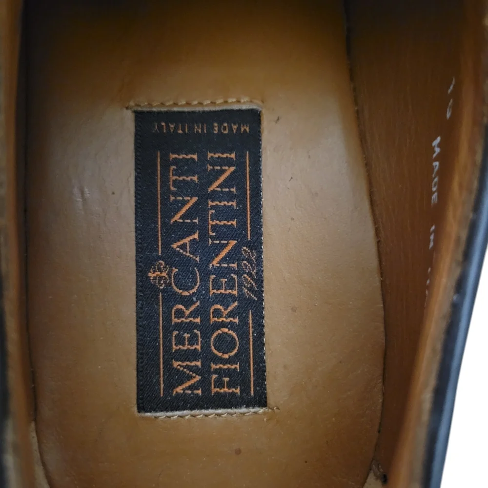 Mercanti Fiorentini Men's Wingtip Oxford Dress Shoes Size-10